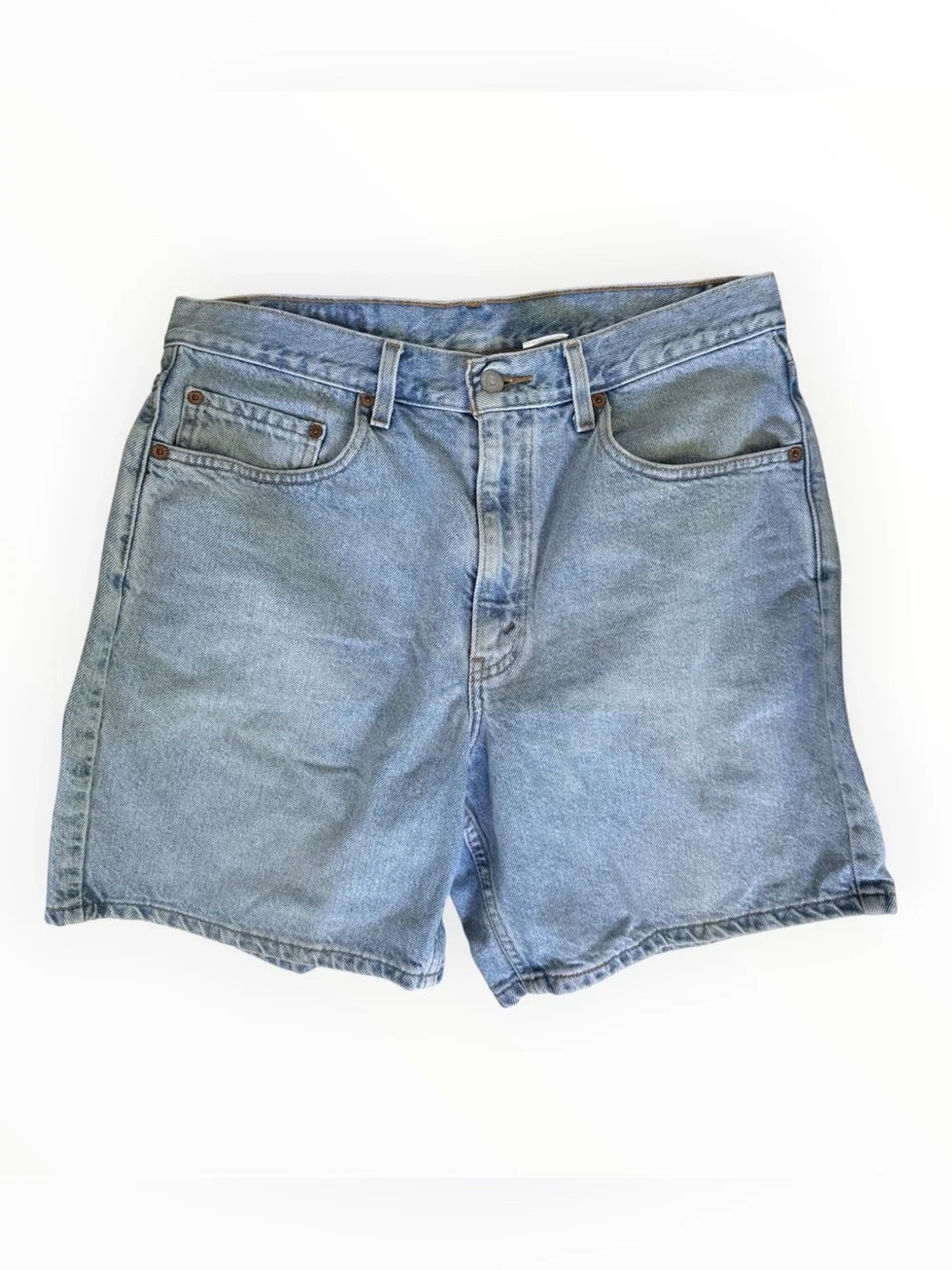 vintage 2001 Y2K Levi's Light Blue 550 Relaxed Fit cotton shorts skater